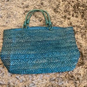 #5 Straw woven pretty purse